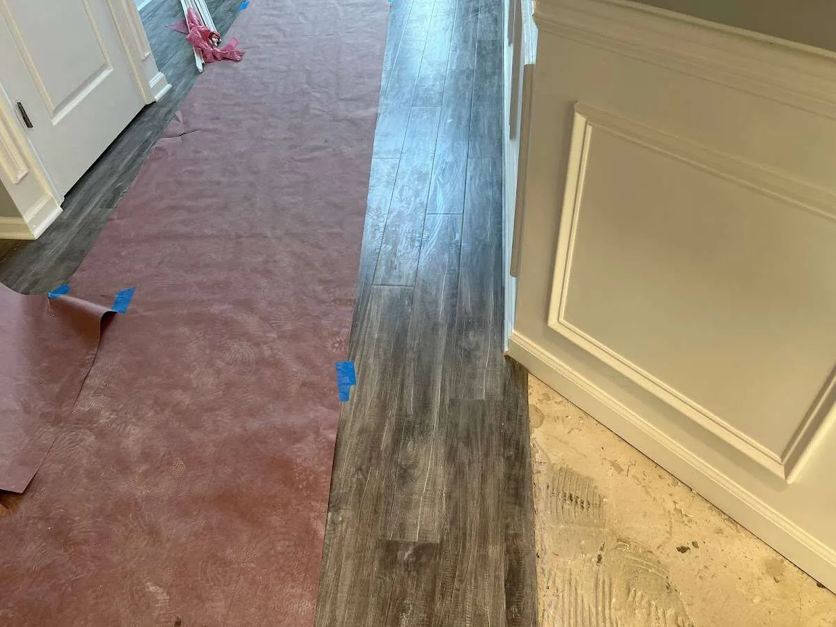 Completed marble shower restoration in Wolfeboro